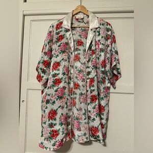 Vintage Victoria’s Secret Gold Label Night Shirt Gown Pink Floral
